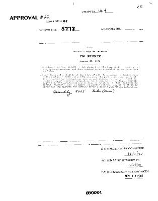 NYS Bill and Veto Jackets: 2001, Chapter 464
