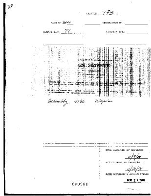 NYS Bill and Veto Jackets: 2001, Chapter 473