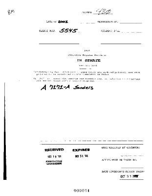 NYS Bill and Veto Jackets: 2001, Chapter 430