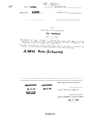 NYS Bill and Veto Jackets: 2001, Chapter 422