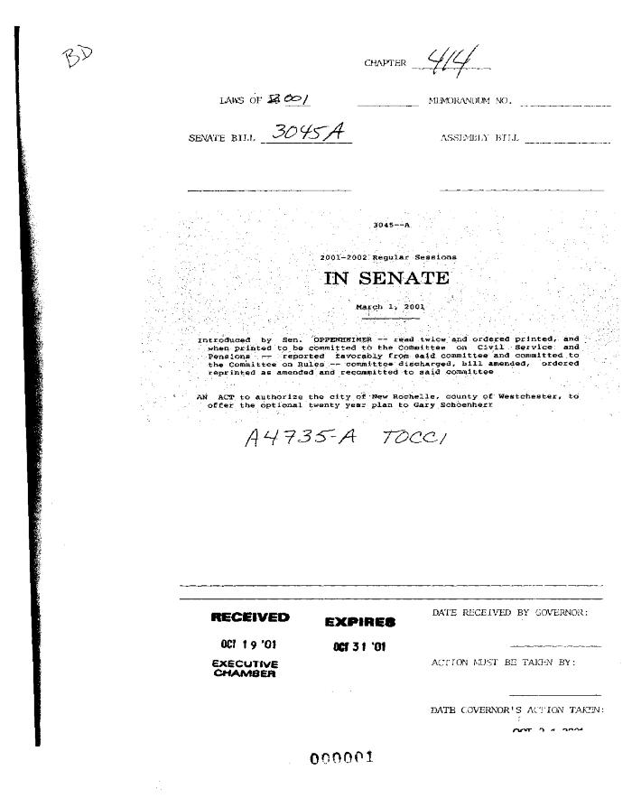 NYS Bill and Veto Jackets: 2001, Chapter 414