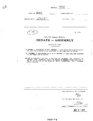 NYS Bill and Veto Jackets: 2001, Chapter 401