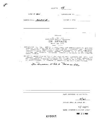 NYS Bill and Veto Jackets: 2001, Chapter 48