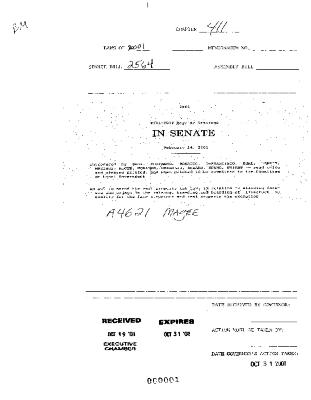 NYS Bill and Veto Jackets: 2001, Chapter 411