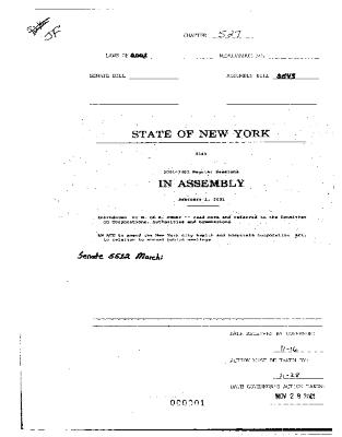 NYS Bill and Veto Jackets: 2001, Chapter 527