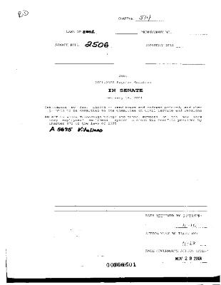NYS Bill and Veto Jackets: 2001, Chapter 514