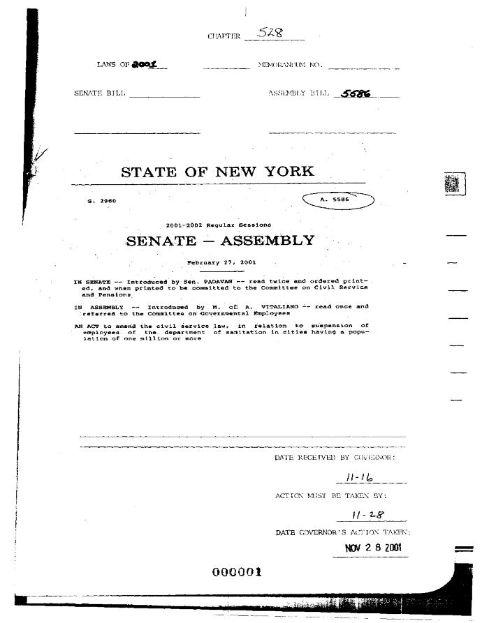 NYS Bill and Veto Jackets: 2001, Chapter 528