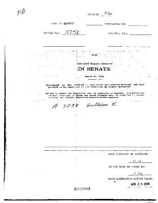 NYS Bill and Veto Jackets: 2001, Chapter 516