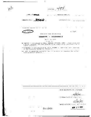 NYS Bill and Veto Jackets: 2001, Chapter 495