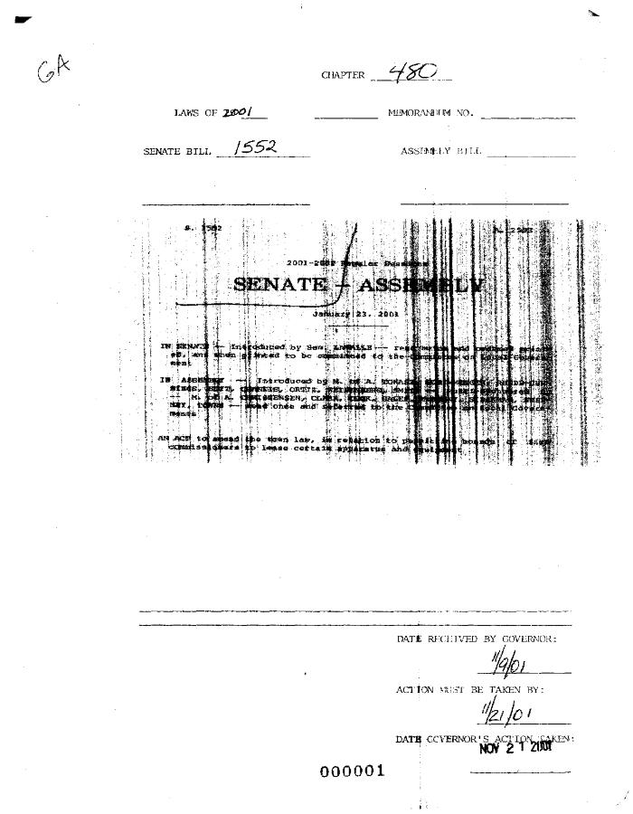 NYS Bill and Veto Jackets: 2001, Chapter 480