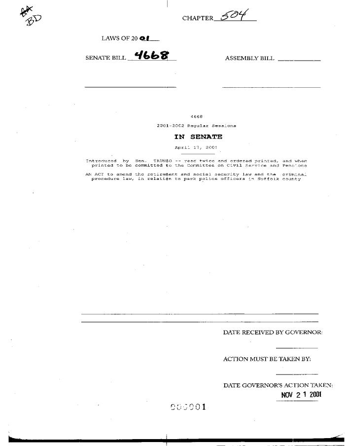 NYS Bill and Veto Jackets: 2001, Chapter 504