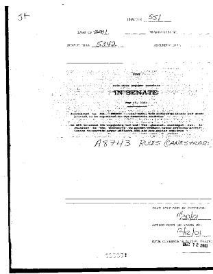 NYS Bill and Veto Jackets: 2001, Chapter 551