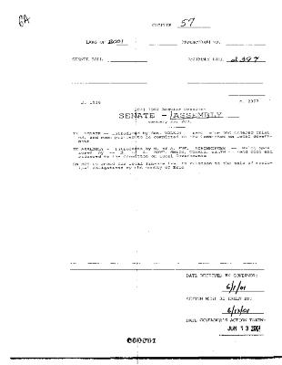 NYS Bill and Veto Jackets: 2001, Chapter 57