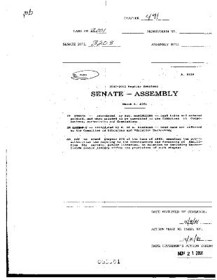 NYS Bill and Veto Jackets: 2001, Chapter 491