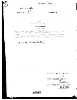 NYS Bill and Veto Jackets: 2001, Chapter 526
