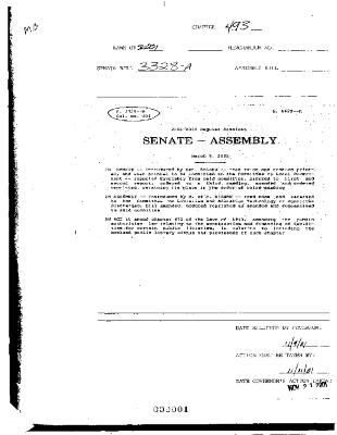 NYS Bill and Veto Jackets: 2001, Chapter 493