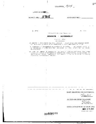 NYS Bill and Veto Jackets: 2001, Chapter 525