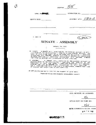 NYS Bill and Veto Jackets: 2001, Chapter 55
