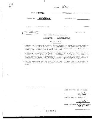 NYS Bill and Veto Jackets: 2001, Chapter 501