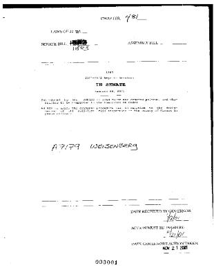 NYS Bill and Veto Jackets: 2001, Chapter 481