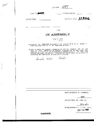 NYS Bill and Veto Jackets: 2000, Chapter 487