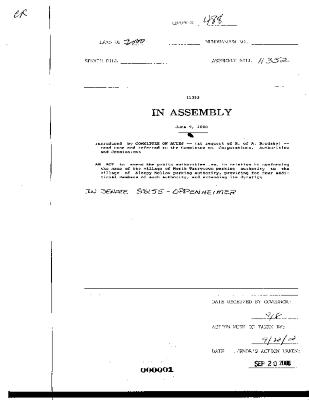 NYS Bill and Veto Jackets: 2000, Chapter 488