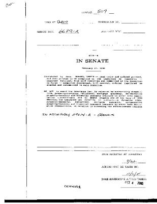 NYS Bill and Veto Jackets: 2000, Chapter 507