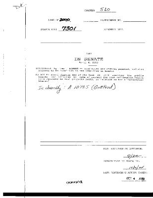 NYS Bill and Veto Jackets: 2000, Chapter 520