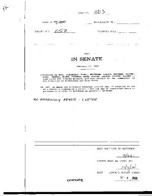 NYS Bill and Veto Jackets: 2000, Chapter 503