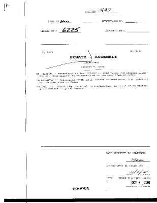 NYS Bill and Veto Jackets: 2000, Chapter 497