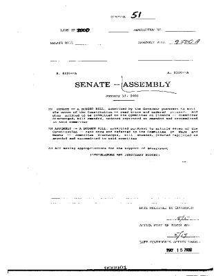 NYS Bill and Veto Jackets: 2000, Chapter 51