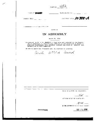 NYS Bill and Veto Jackets: 2000, Chapter 482