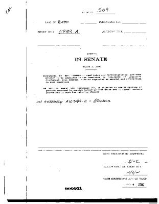 NYS Bill and Veto Jackets: 2000, Chapter 509