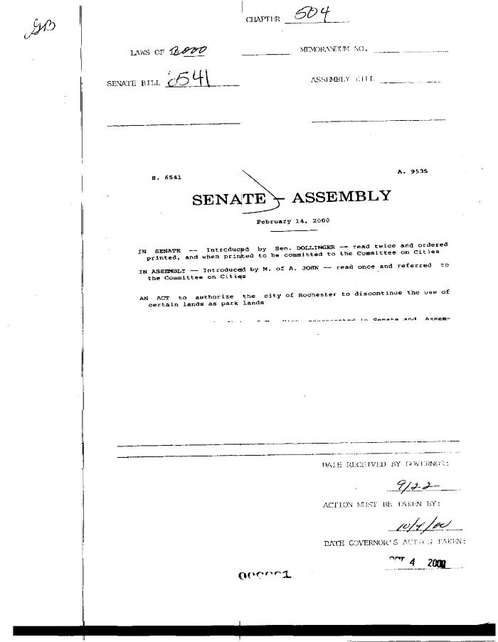 NYS Bill and Veto Jackets: 2000, Chapter 504