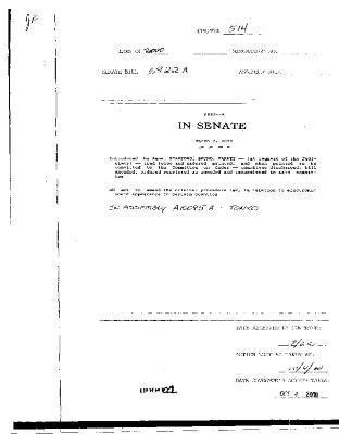 NYS Bill and Veto Jackets: 2000, Chapter 514