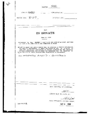 NYS Bill and Veto Jackets: 2000, Chapter 542
