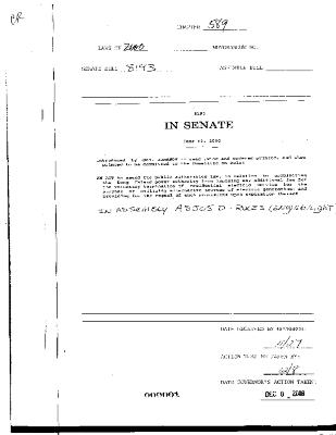 NYS Bill and Veto Jackets: 2000, Chapter 589