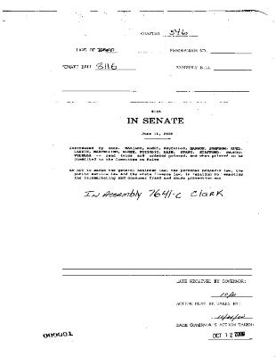 NYS Bill and Veto Jackets: 2000, Chapter 546