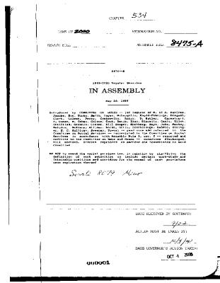 NYS Bill and Veto Jackets: 2000, Chapter 534