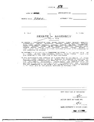 NYS Bill and Veto Jackets: 2000, Chapter 58