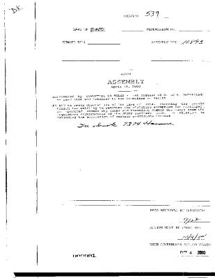 NYS Bill and Veto Jackets: 2000, Chapter 539