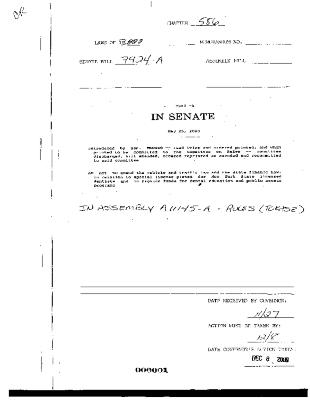 NYS Bill and Veto Jackets: 2000, Chapter 586