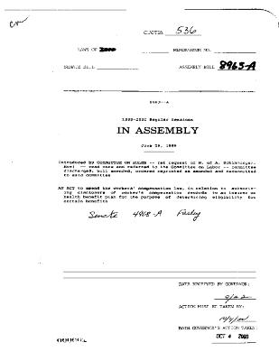 NYS Bill and Veto Jackets: 2000, Chapter 536