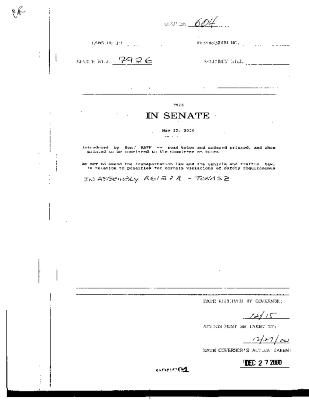 NYS Bill and Veto Jackets: 2000, Chapter 604