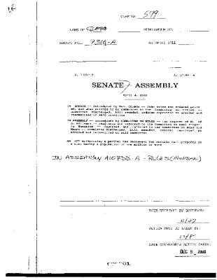 NYS Bill and Veto Jackets: 2000, Chapter 579