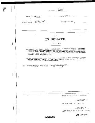 NYS Bill and Veto Jackets: 2000, Chapter 608