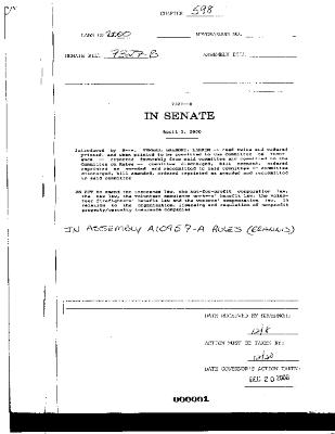 NYS Bill and Veto Jackets: 2000, Chapter 598