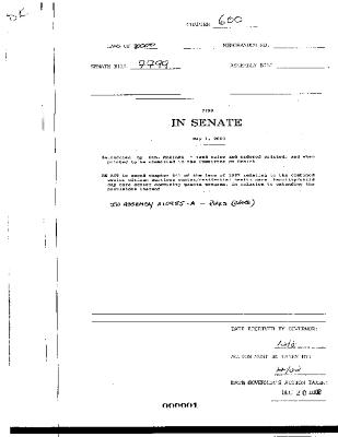 NYS Bill and Veto Jackets: 2000, Chapter 600