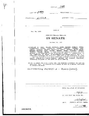 NYS Bill and Veto Jackets: 2000, Chapter 549