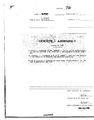 NYS Bill and Veto Jackets: 2000, Chapter 76